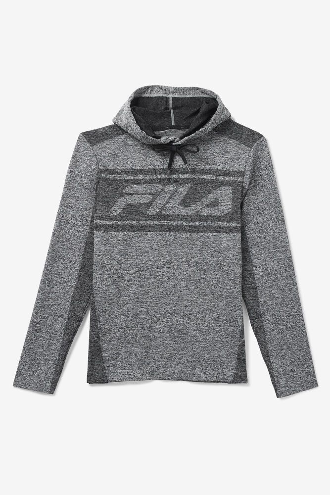 Fila Hoodie Mens Grey - Sawyer Engineered - Philippines 1347506-YJ